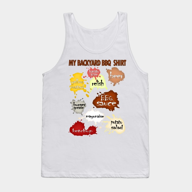 My Official Backyard BBQ Shirt Tank Top by RawSunArt